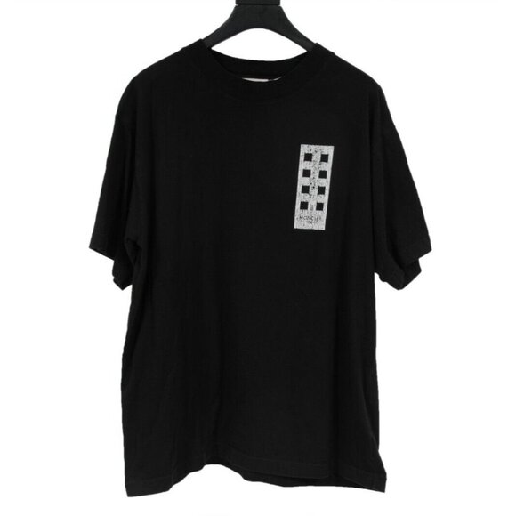 Palm Angels Moncler Mens Make It Rain Maglia T Shirt XL Black Cotton Short Sleev - Picture 1 of 15